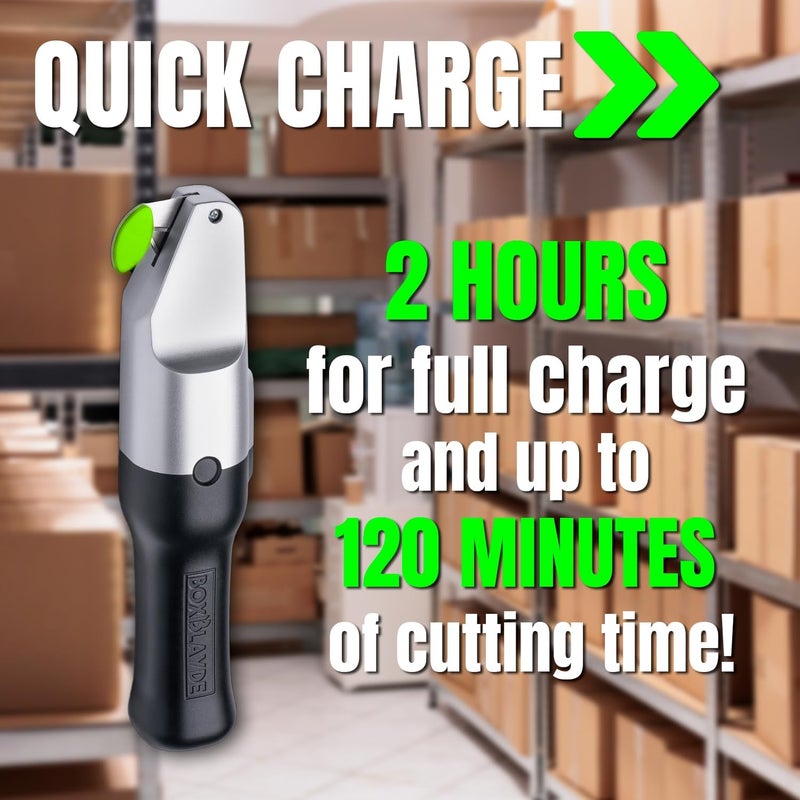 BoxBlayde Premium Electric Cardboard Cutter - The Ultimate Tool for Effortless Box Cutting - Heavy Duty Power Box Cutter Ideal for Home, Office and Industrial Use. - Image 4
